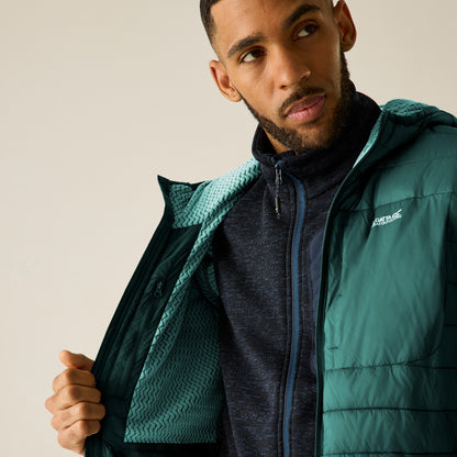 Dark Forest Green-Black - Close up - Regatta Mens Lightweight Padded Jacket