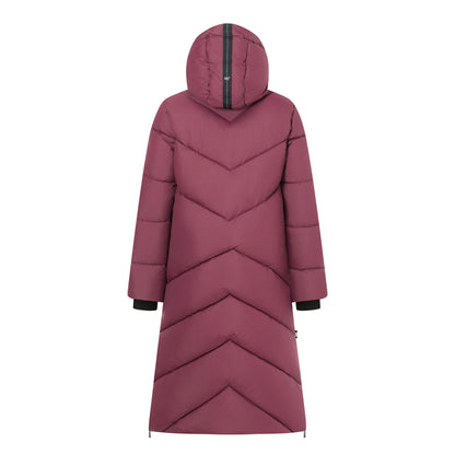 Fig - Back - Regatta Womens-Ladies Merida Long Length Padded Jacket