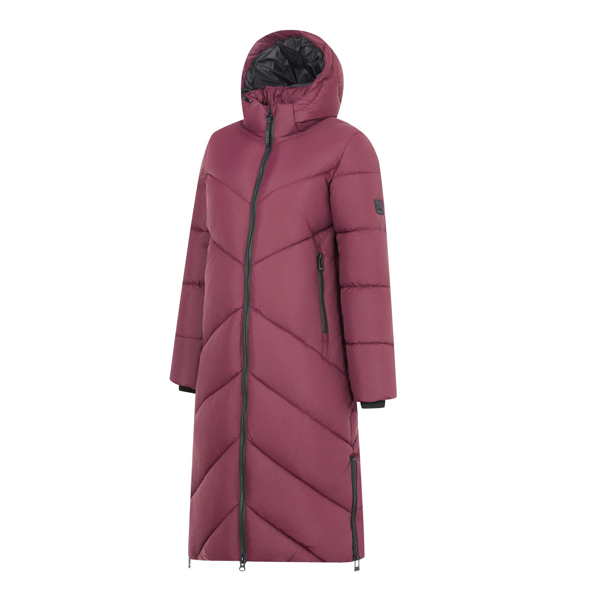 Fig - Side - Regatta Womens-Ladies Merida Long Length Padded Jacket