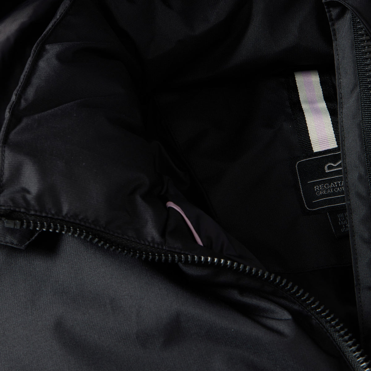 Black - Lifestyle - Regatta Womens-Ladies Merida Long Length Padded Jacket