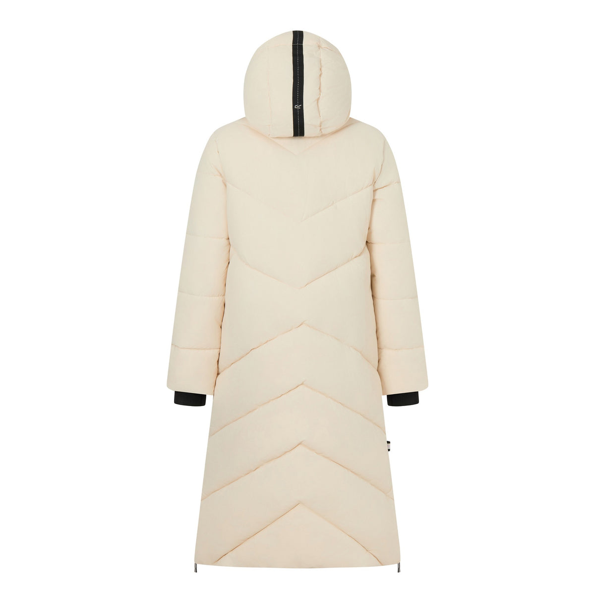 Light Vanilla - Back - Regatta Womens-Ladies Merida Long Length Padded Jacket