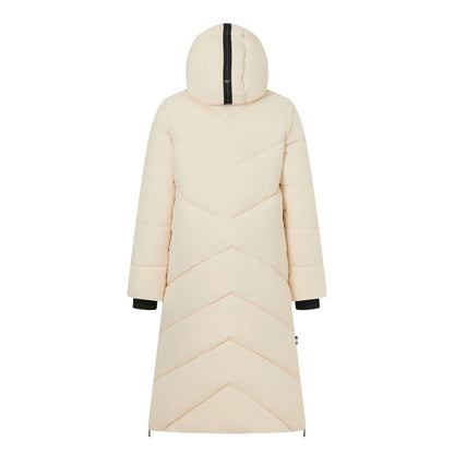 Light Vanilla - Back - Regatta Womens-Ladies Merida Long Length Padded Jacket