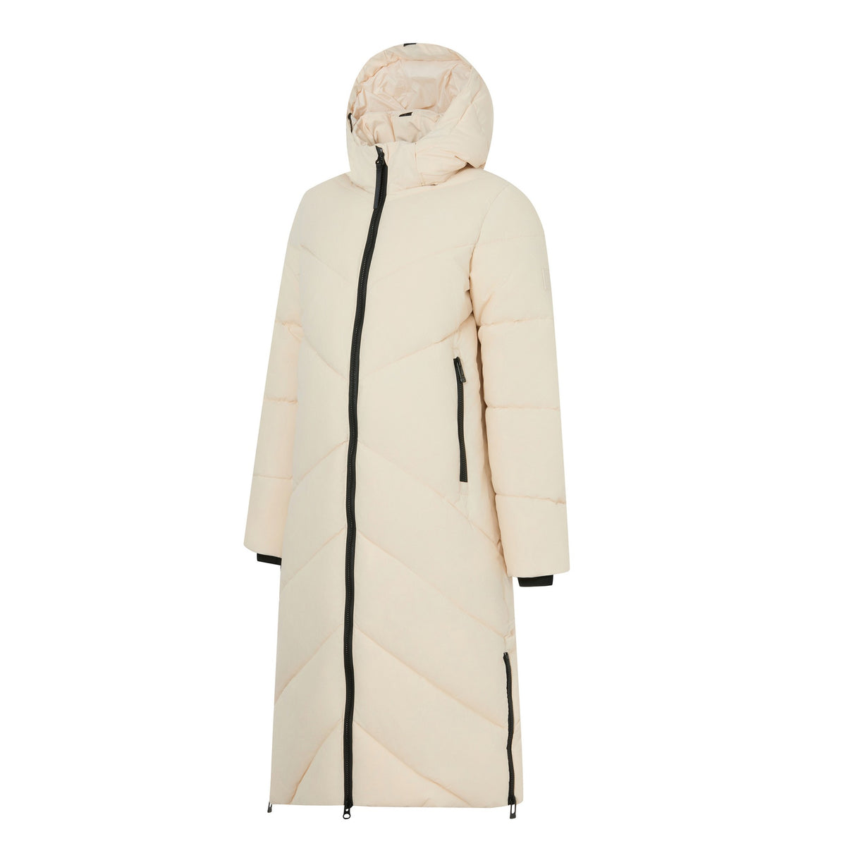 Light Vanilla - Side - Regatta Womens-Ladies Merida Long Length Padded Jacket