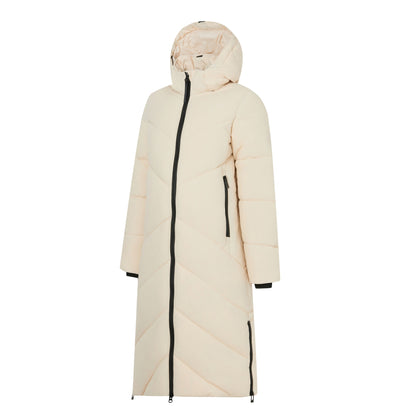 Light Vanilla - Side - Regatta Womens-Ladies Merida Long Length Padded Jacket