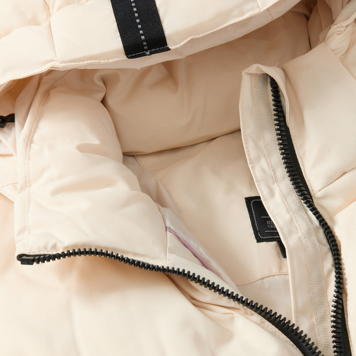 Light Vanilla - Pack Shot - Regatta Womens-Ladies Merida Long Length Padded Jacket