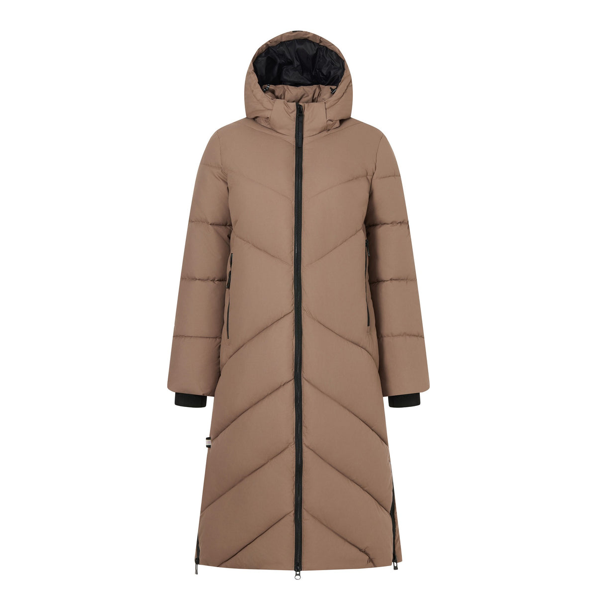Mocha - Front - Regatta Womens-Ladies Merida Long Length Padded Jacket