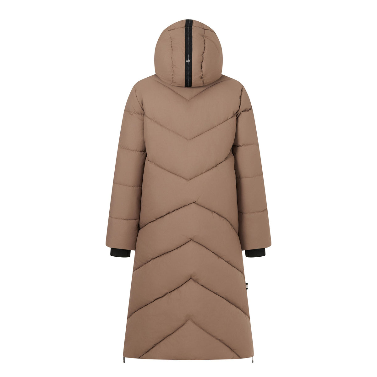 Mocha - Back - Regatta Womens-Ladies Merida Long Length Padded Jacket