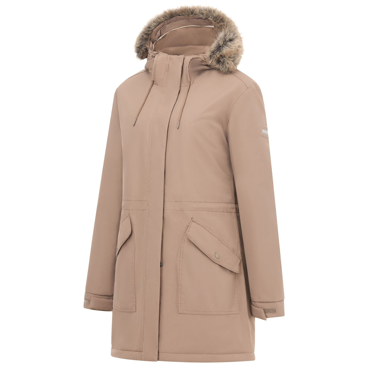 Mocha - Side - Regatta Womens-Ladies Sophia Insulated Waterproof Jacket