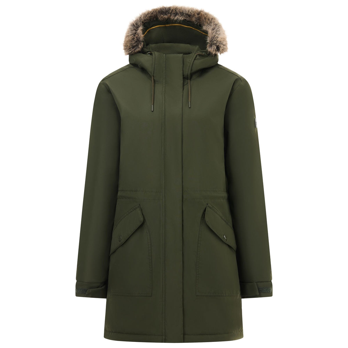 Dark Khaki - Front - Regatta Womens-Ladies Sophia Insulated Waterproof Jacket