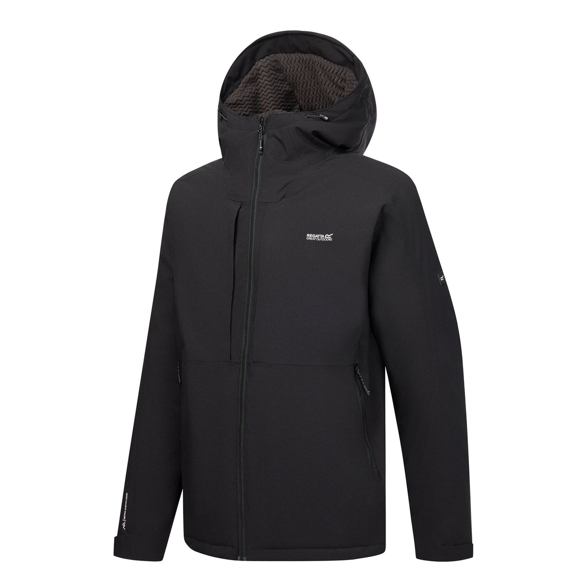 Black - Side - Regatta Mens Maltrek Insulated Waterproof Jacket