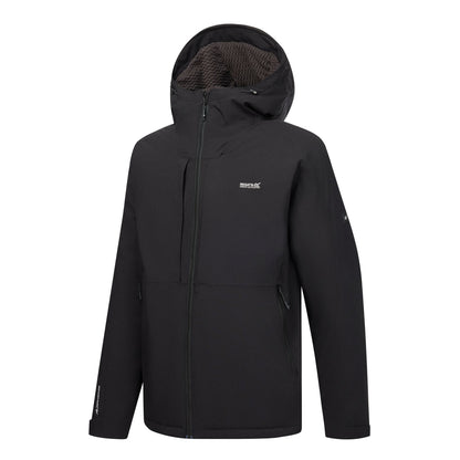 Black - Side - Regatta Mens Maltrek Insulated Waterproof Jacket