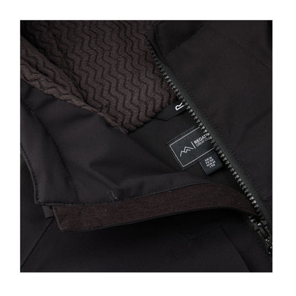 Black - Close up - Regatta Mens Maltrek Insulated Waterproof Jacket