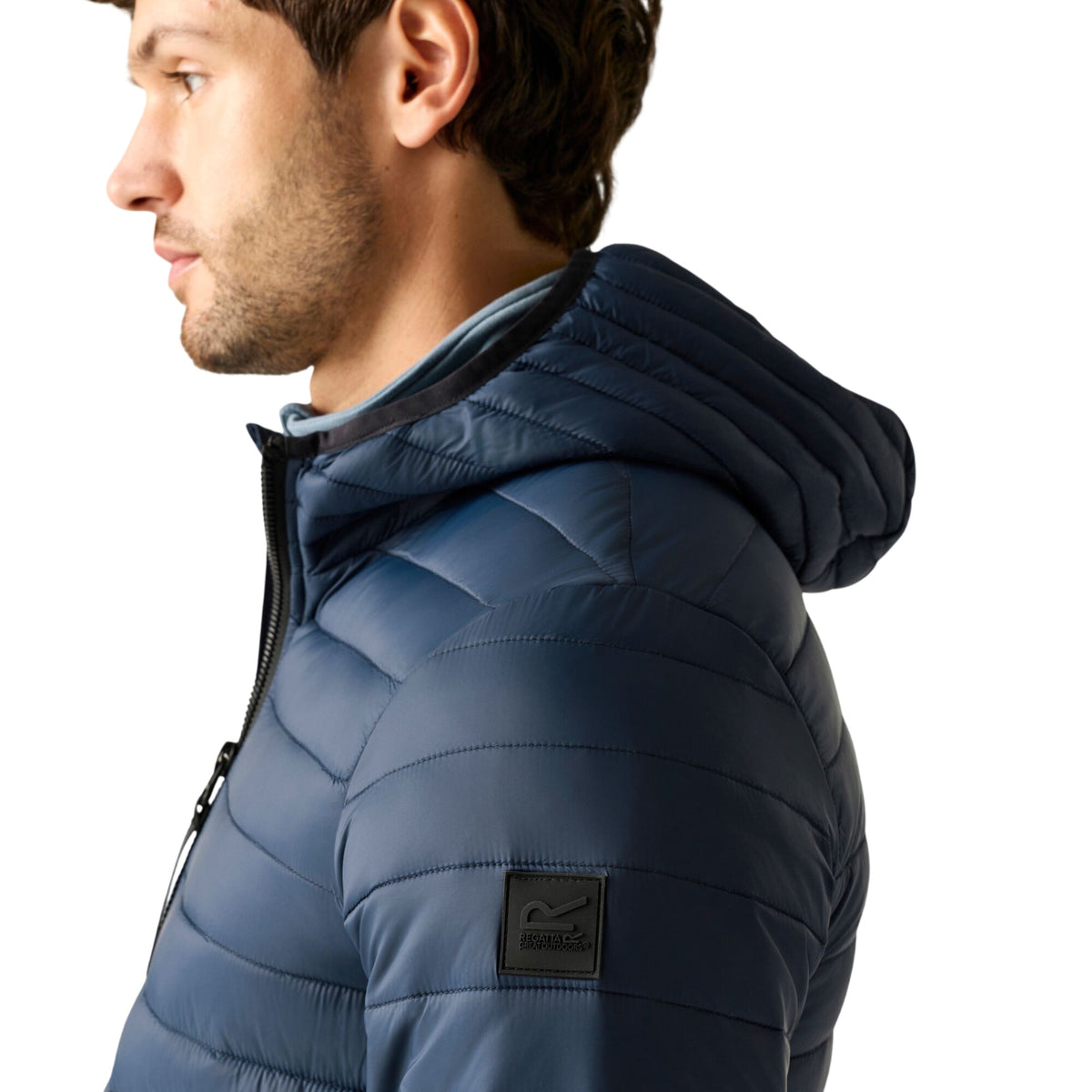 Navy - Pack Shot - Regatta Mens Haile Padded Jacket