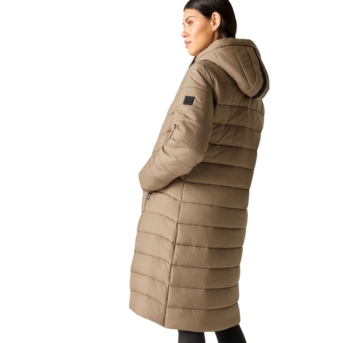 Mocha-Light Vanilla - Close up - Regatta Womens-Ladies Adela Padded Jacket