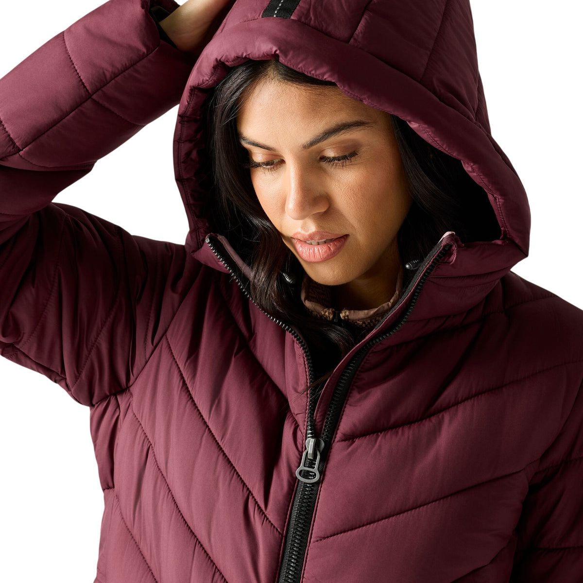 Burgundy - Lifestyle - Regatta Womens-Ladies Adela Padded Jacket