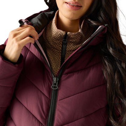 Burgundy - Pack Shot - Regatta Womens-Ladies Adela Padded Jacket