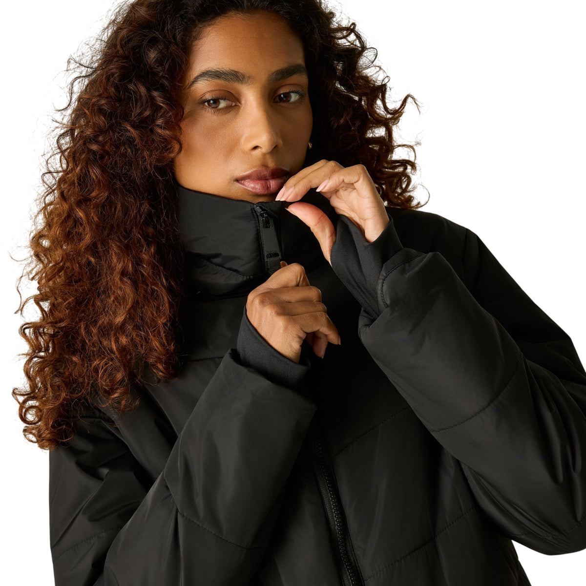 Black - Lifestyle - Regatta Womens-Ladies Amelle Padded Jacket