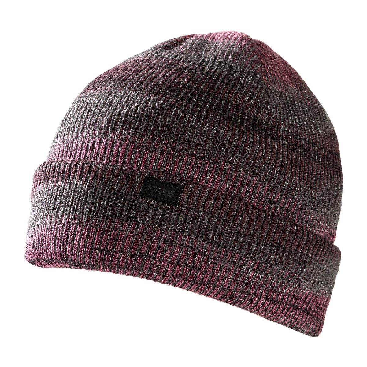 Black-Fig-Violet - Back - Regatta Reflective Rib Knit Beanie
