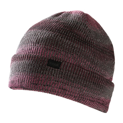 Black-Fig-Violet - Back - Regatta Reflective Rib Knit Beanie