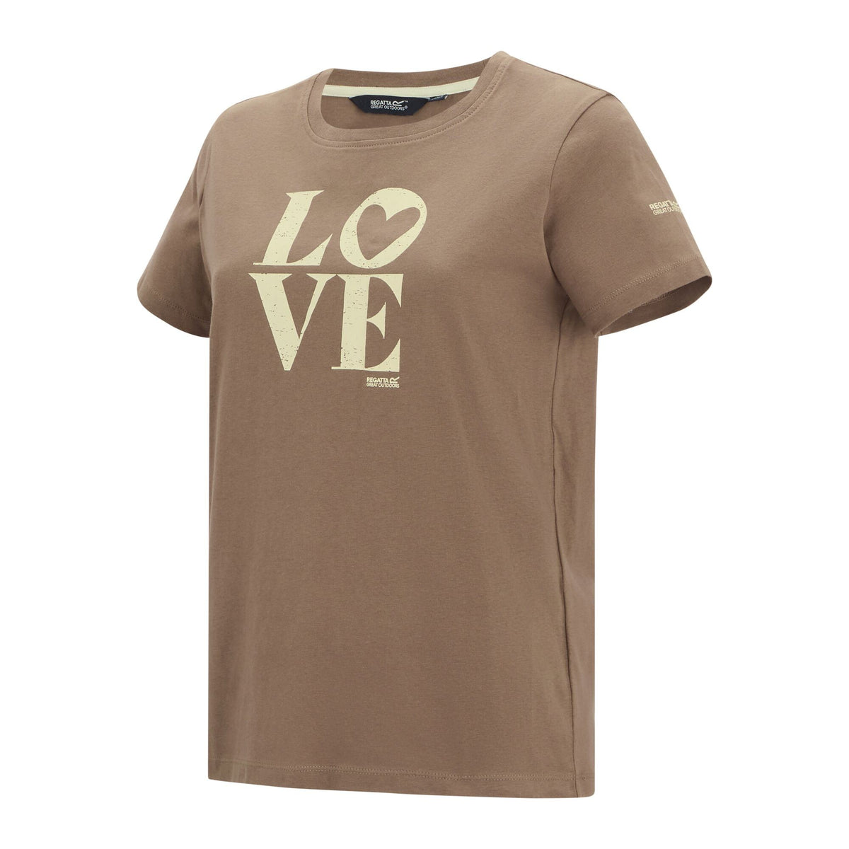 Mocha - Side - Regatta Womens-Ladies Filandra VX Love T-Shirt