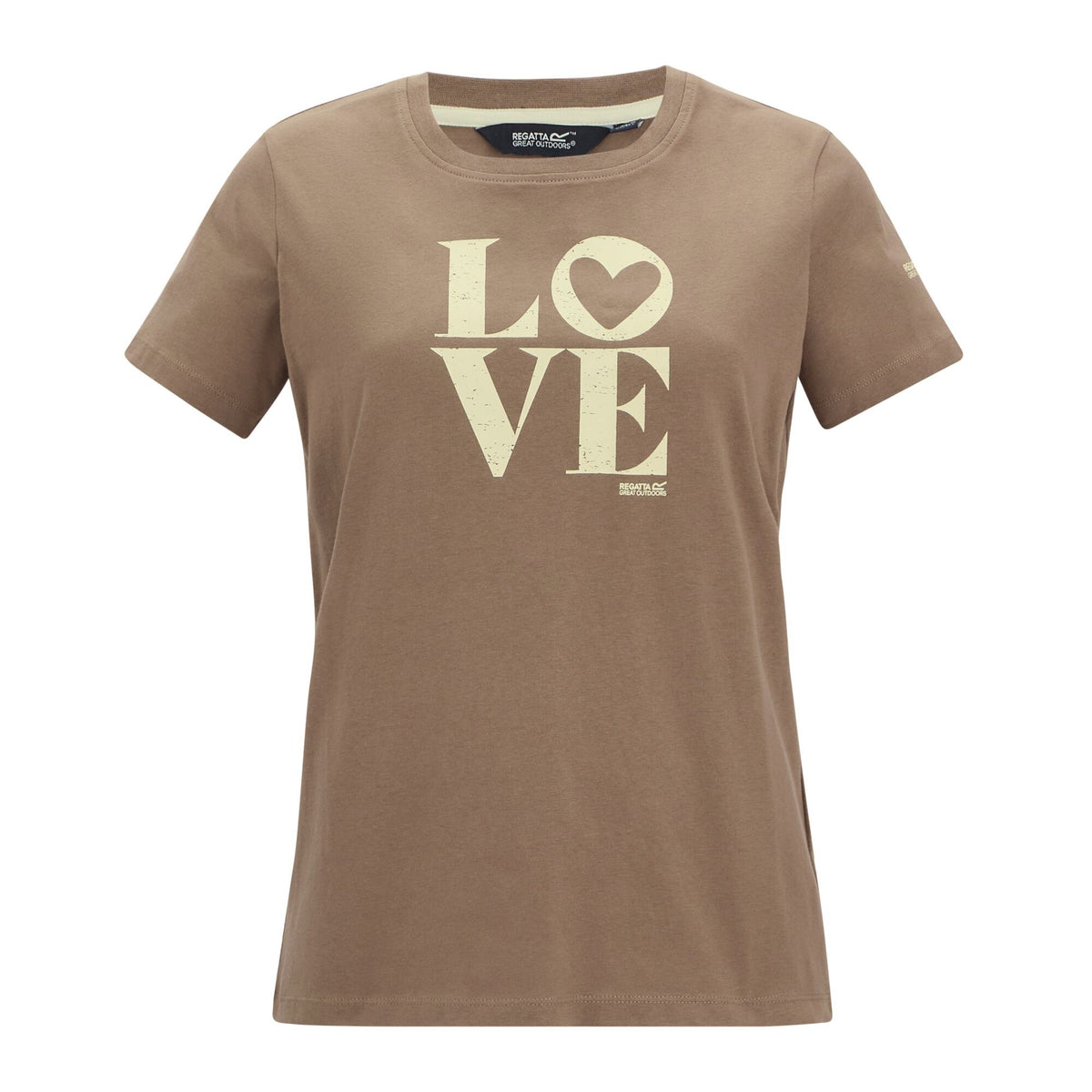 Mocha - Front - Regatta Womens-Ladies Filandra VX Love T-Shirt
