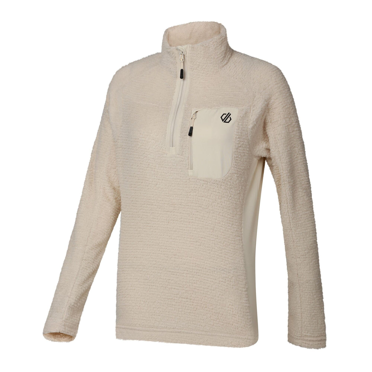 Almond Milk - Side - Dare 2B Womens-Ladies Levitate Technical Half Zip Fleece Jacket