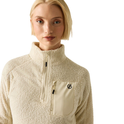 Almond Milk - Lifestyle - Dare 2B Womens-Ladies Levitate Technical Half Zip Fleece Jacket