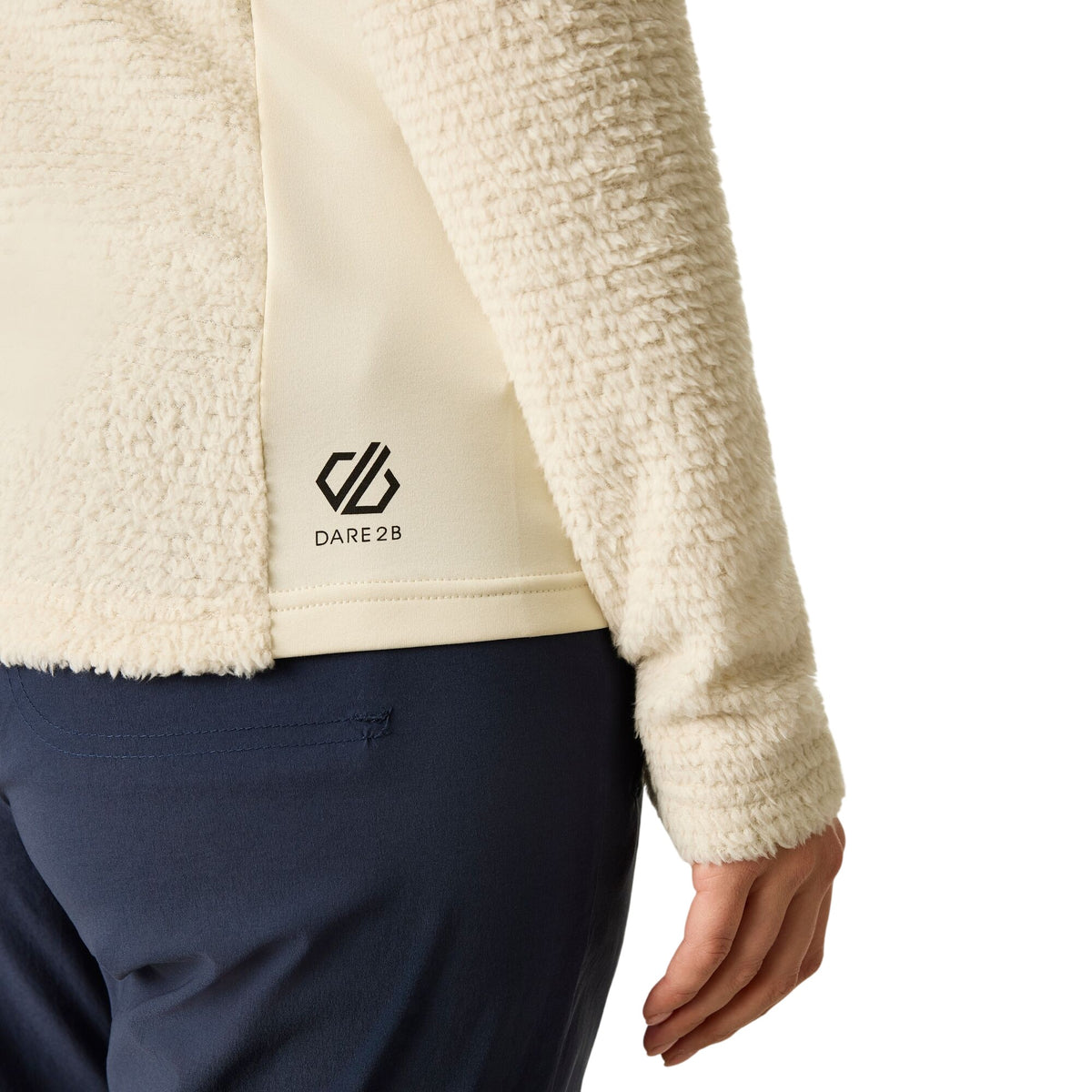 Almond Milk - Pack Shot - Dare 2B Womens-Ladies Levitate Technical Half Zip Fleece Jacket
