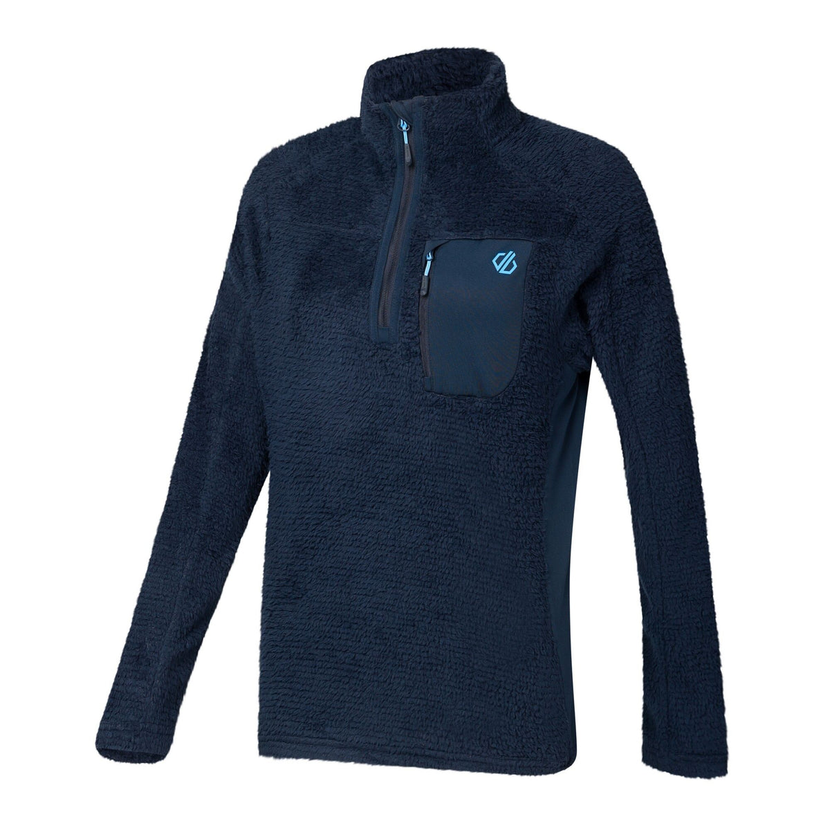 Navy - Side - Dare 2B Womens-Ladies Levitate Technical Half Zip Fleece Jacket