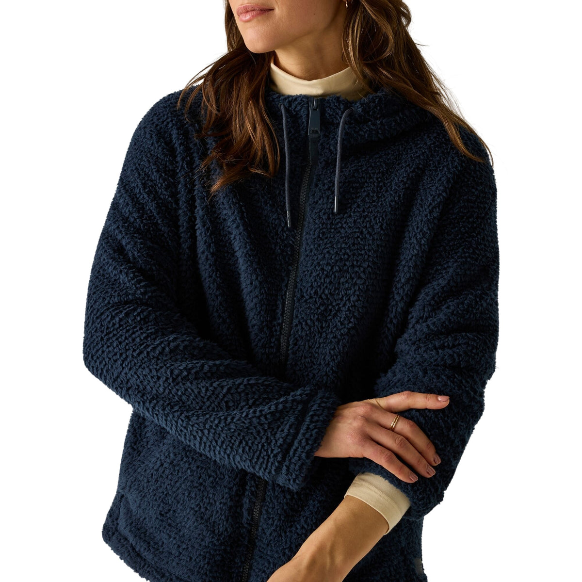 Navy - Lifestyle - Regatta Womens-Ladies Evelina Full Zip Fleece Jacket