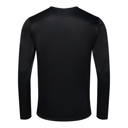 Black - Back - Dare 2B Mens Ventura Grid Crew Neck Fleece Top