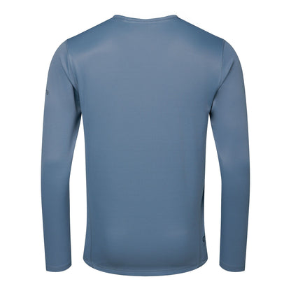Dusky Blue - Back - Dare 2B Mens Ventura Grid Crew Neck Fleece Top