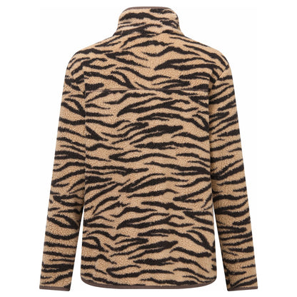 Barleycorn - Back - Regatta Womens-Ladies Frankie Zebra Print Borg Full Zip Fleece Jacket