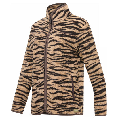 Barleycorn - Side - Regatta Womens-Ladies Frankie Zebra Print Borg Full Zip Fleece Jacket