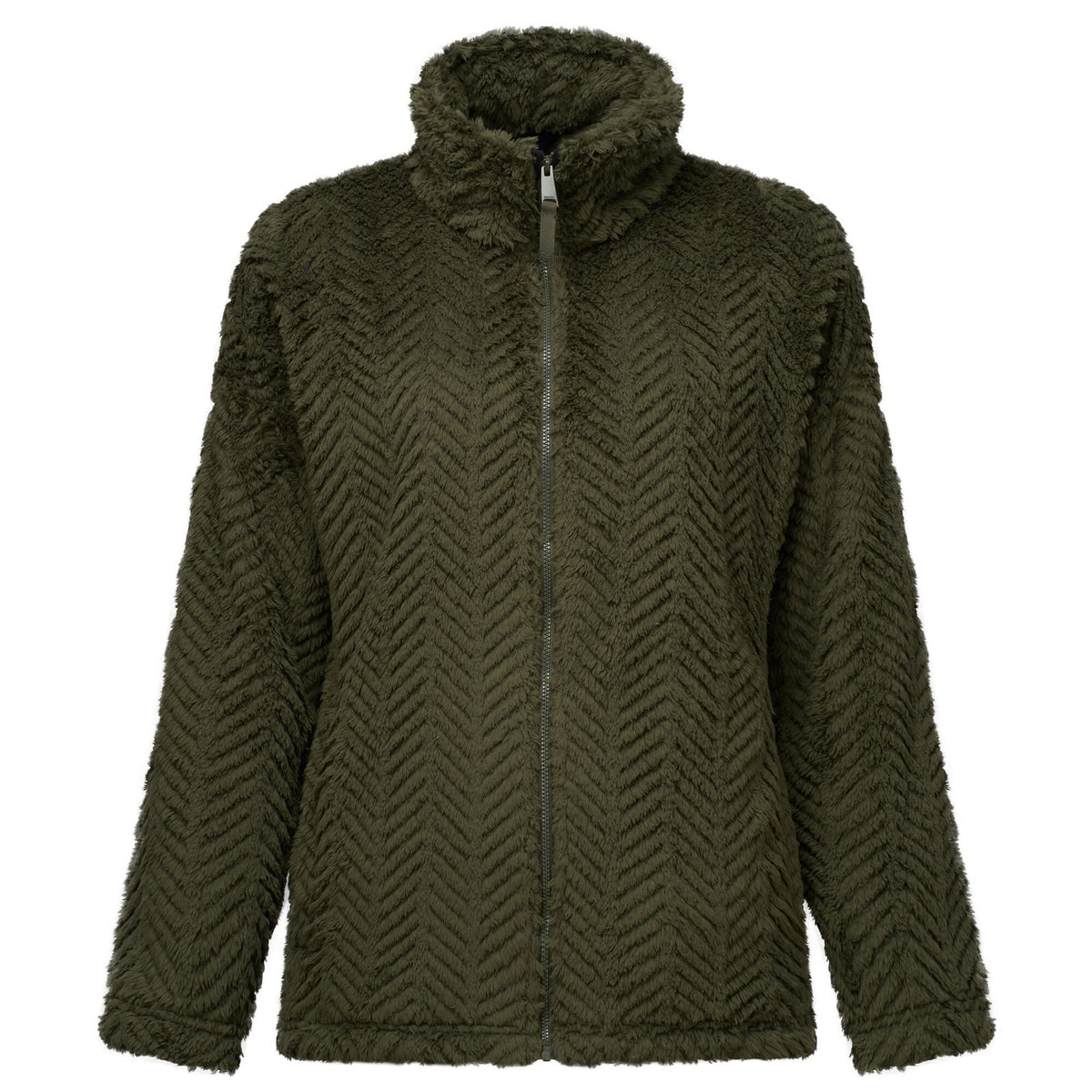 Dark Khaki - Front - Regatta Womens-Ladies Ayana Full Zip Fleece Jacket