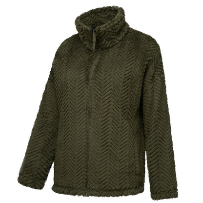 Dark Khaki - Side - Regatta Womens-Ladies Ayana Full Zip Fleece Jacket