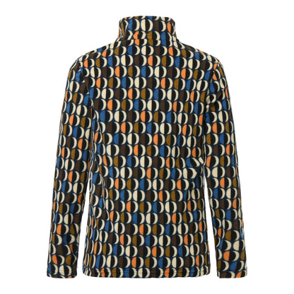Navy-Multicoloured - Back - Regatta Womens-Ladies Orla Kiely Oval Half Zip Fleece Top