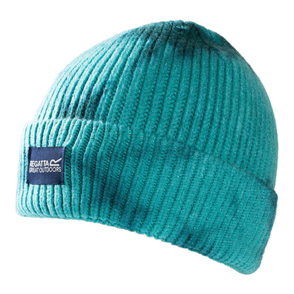 Turquoise-Mediterranea - Back - Regatta Unisex Adult Connora Fisherman Tie Dye Beanie