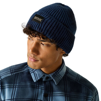 Aviator Blue-Navy - Pack Shot - Regatta Unisex Adult Connora Fisherman Tie Dye Beanie