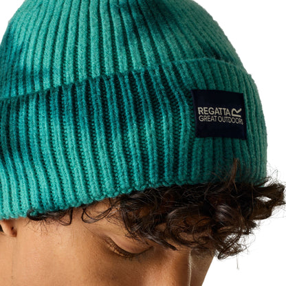 Turquoise-Mediterranea - Lifestyle - Regatta Unisex Adult Connora Fisherman Tie Dye Beanie