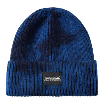Aviator Blue-Navy - Front - Regatta Unisex Adult Connora Fisherman Tie Dye Beanie