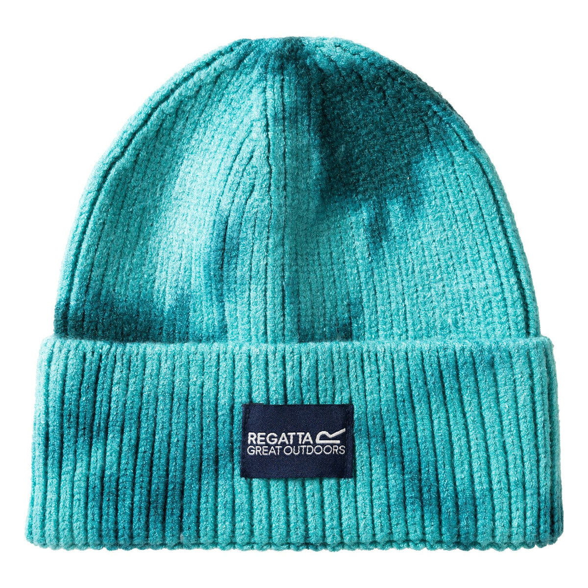 Turquoise-Mediterranea - Front - Regatta Unisex Adult Connora Fisherman Tie Dye Beanie