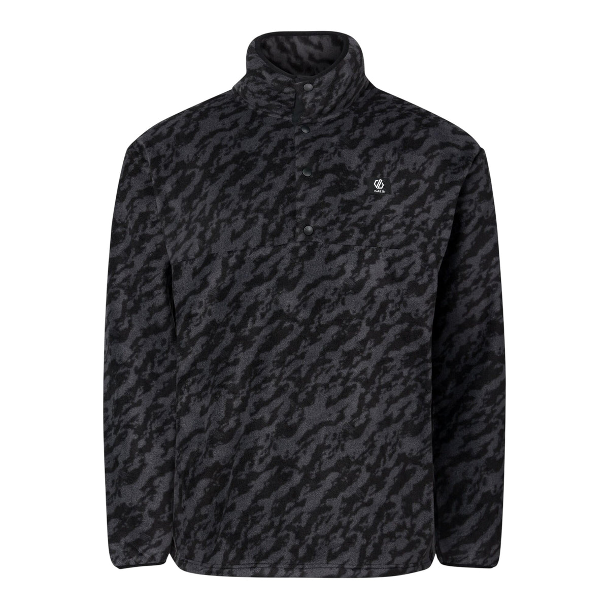 Black - Front - Dare 2B Mens Marble Quarter Zip Fleece Top