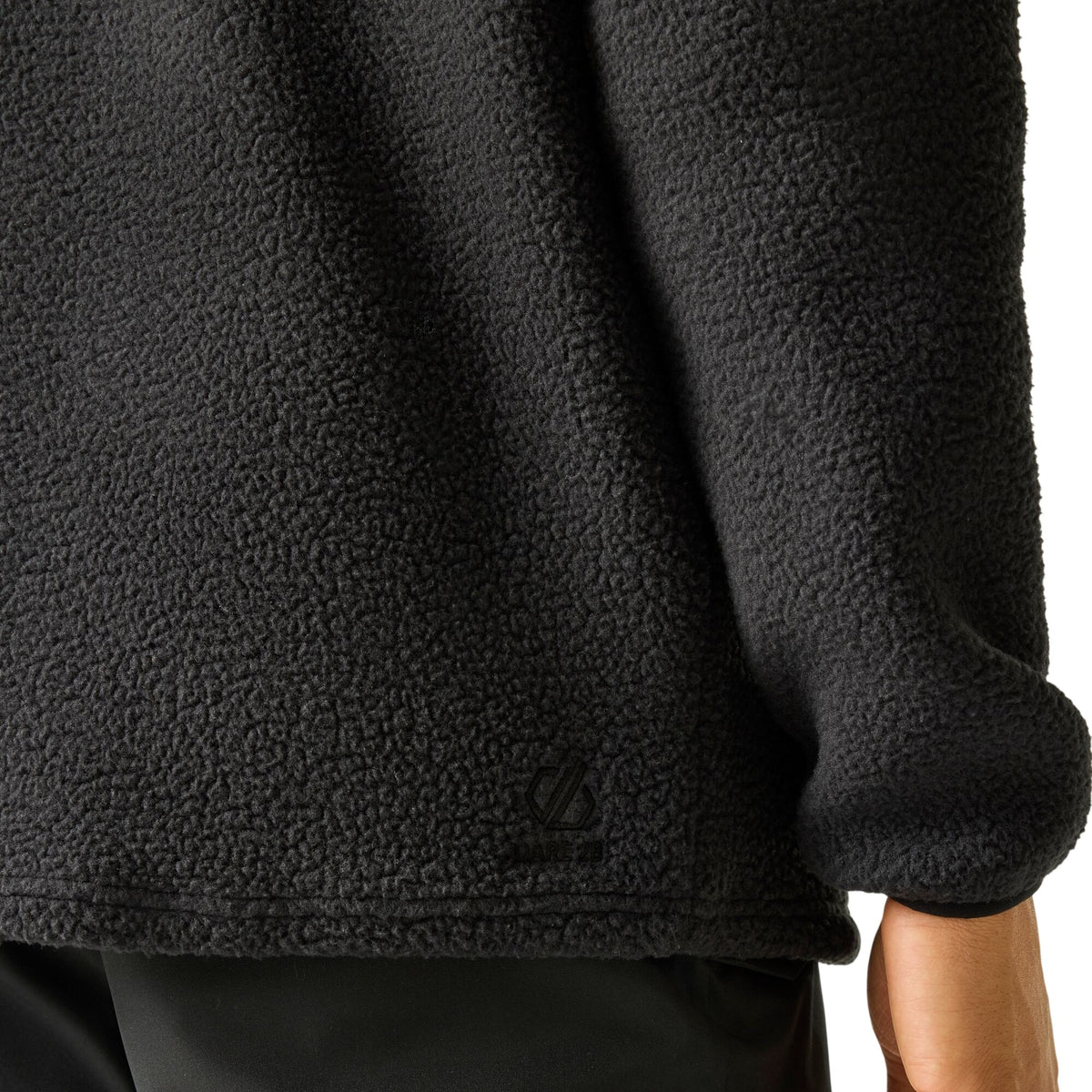 Black - Pack Shot - Dare 2B Mens Twin Tip Snap Fleece Top