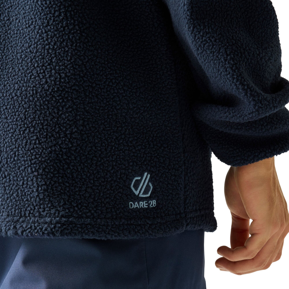 Navy - Pack Shot - Dare 2B Mens Twin Tip Snap Fleece Top
