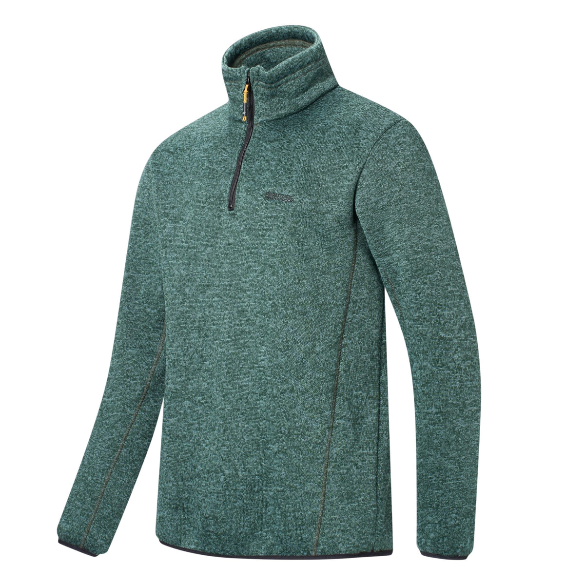 Dark Forest Green - Side - Regatta Mens Newhill Half Zip Fleece Top