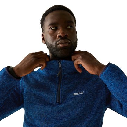 Aviator Blue - Lifestyle - Regatta Mens Newhill Half Zip Fleece Top