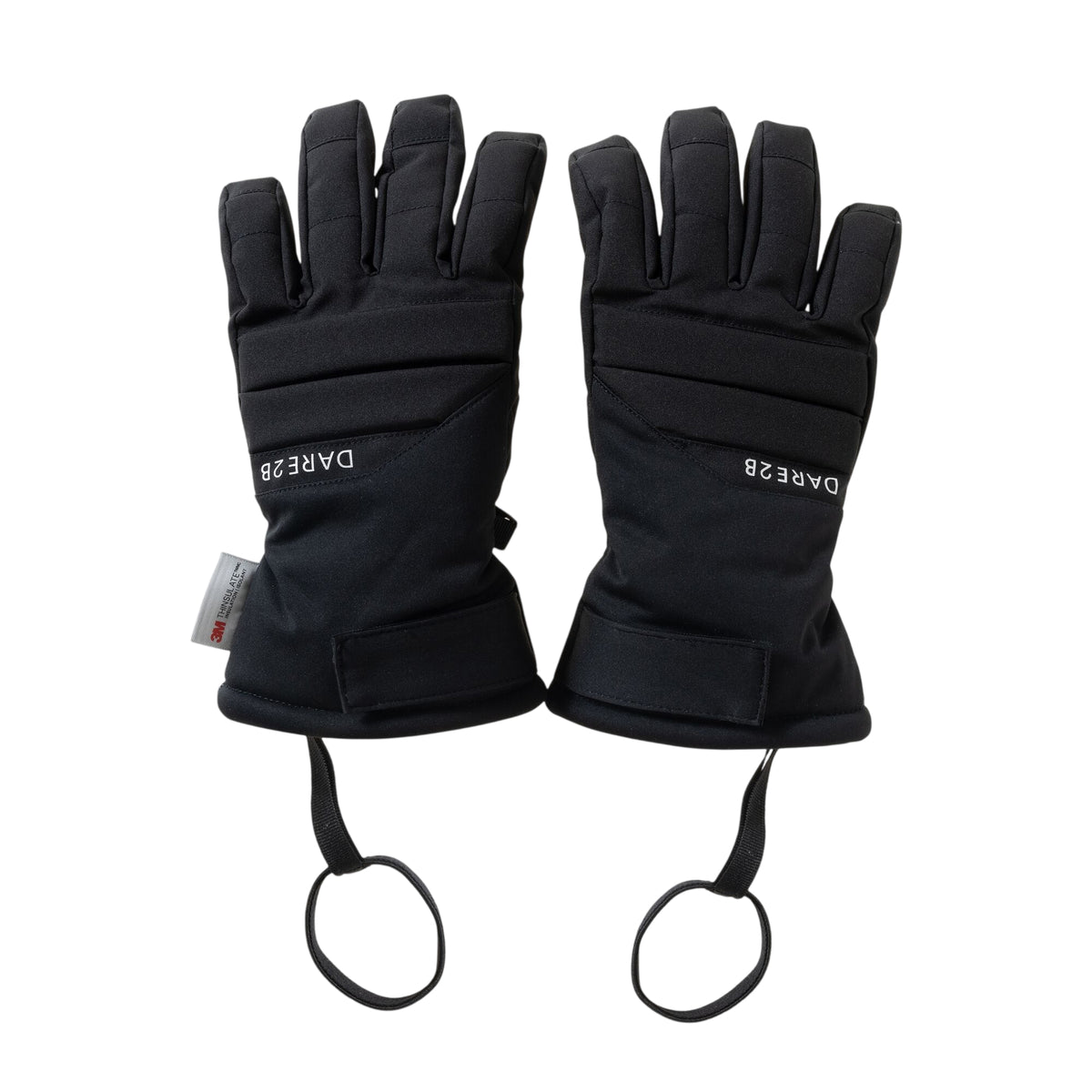 Black - Front - Dare 2B Childrens-Kids Freeride Ski Gloves