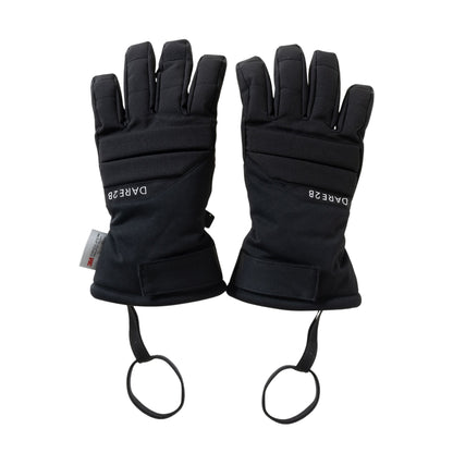 Black - Front - Dare 2B Childrens-Kids Freeride Ski Gloves