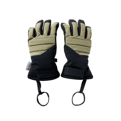 Martini Olive - Front - Dare 2B Childrens-Kids Freeride Logo Ski Gloves